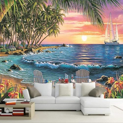 Ästhetisch Sonnenuntergang Meer Kokosnussbaum Blume Moderne 3D Tapete Hochwertige Strukturierte Seide Neutrale Material Ideal Für Wohnzimmer Schlafzimmer-150cm×105cm Ästhetisch Sonnenuntergang Meer Kokosnussbaum Blume Moderne 3D Tapete Hochwertige Strukturierte Seide Neutrale Material Ideal Für Wohnzimmer Schlafzimmer-150cm×105cm von Tzxztt