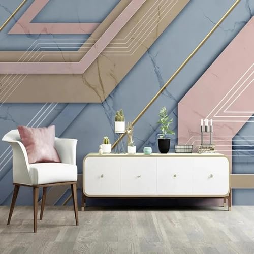 Abstrakt Bunt Geometrisch Linien Marmorimitation Moderne 3D Tapete Hochwertige Strukturierte Seide Neutrale Material Ideal Für Wohnzimmer Schlafzimmer-200cm×140cm Abstrakt Bunt Geometrisch Linien Marmorimitation Moderne 3D Tapete Hochwertige Strukturierte Seide Neutrale Material Ideal Für Wohnzimmer Schlafzimmer-200cm×140cm von Tzxztt