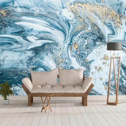 Abstrakt Bunt Tusche Marmorimitation Kunst Moderne 3D Tapete Hochwertige Strukturierte Seide Neutrale Material Ideal Für Wohnzimmer Schlafzimmer-300cm×210cm von Tzxztt
