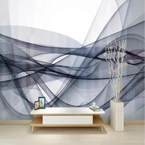 Abstrakt Dreidimensional Rauch Kreativ Kunst Moderne 3D Tapete Hochwertige Strukturierte Seide Neutrale Material Ideal Für Wohnzimmer Schlafzimmer-250cm×170cm von Tzxztt