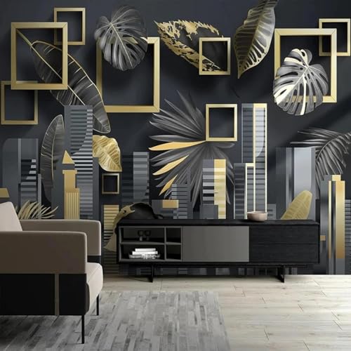 Abstrakt Tropisch Pflanzen Dreidimensional Geometrisch Moderne 3D Tapete Hochwertige Strukturierte Seide Neutrale Material Ideal Für Wohnzimmer Schlafzimmer-350cm×256cm Abstrakt Tropisch Pflanzen Dreidimensional Geometrisch Moderne 3D Tapete Hochwertige Strukturierte Seide Neutrale Material Ideal Für Wohnzimmer Schlafzimmer-350cm×256cm von Tzxztt