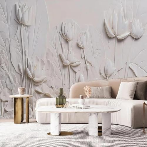 Dreidimensional Relief Pflanzen Lotusblätter Lotusblumen Moderne 3D Tapete Hochwertige Strukturierte Seide Neutrale Material Ideal Für Wohnzimmer Schlafzimmer-400cm×280cm Dreidimensional Relief Pflanzen Lotusblätter Lotusblumen Moderne 3D Tapete Hochwertige Strukturierte Seide Neutrale Material Ideal Für Wohnzimmer Schlafzimmer-400cm×280cm von Tzxztt