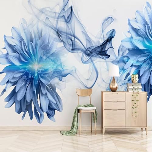Dreidimensionale Einfache Blaue Blume Smoke Moderne 3D Tapete Hochwertige Strukturierte Seide Neutrale Material Ideal Für Wohnzimmer Schlafzimmer-400cm×280cm Dreidimensionale Einfache Blaue Blume Smoke Moderne 3D Tapete Hochwertige Strukturierte Seide Neutrale Material Ideal Für Wohnzimmer Schlafzimmer-400cm×280cm von Tzxztt