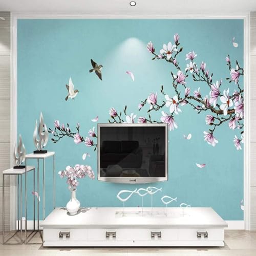 Einfache Frische Zweige Blumen Vögel Moderne 3D Tapete Hochwertige Strukturierte Seide Neutrale Material Ideal Für Wohnzimmer Schlafzimmer-200cm×140cm Einfache Frische Zweige Blumen Vögel Moderne 3D Tapete Hochwertige Strukturierte Seide Neutrale Material Ideal Für Wohnzimmer Schlafzimmer-200cm×140cm von Tzxztt