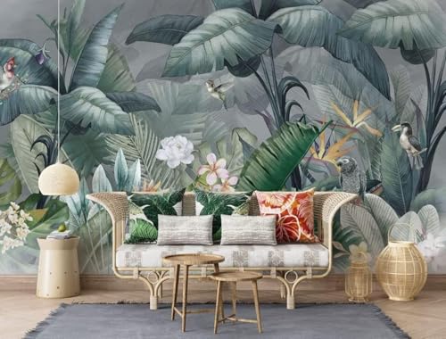 Große Tropische Pflanze Grünes Blatt Blume Moderne 3D Tapete Hochwertige Strukturierte Seide Neutrale Material Ideal Für Wohnzimmer Schlafzimmer-400cm×280cm Große Tropische Pflanze Grünes Blatt Blume Moderne 3D Tapete Hochwertige Strukturierte Seide Neutrale Material Ideal Für Wohnzimmer Schlafzimmer-400cm×280cm von Tzxztt
