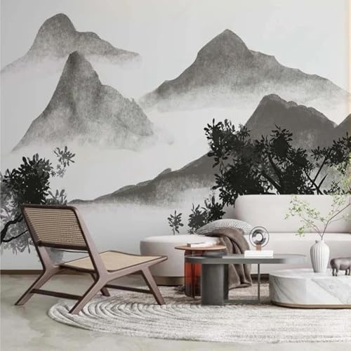 Handgemalt Tusche Stimmung Pflanzen Bäume Moderne 3D Tapete Hochwertige Strukturierte Seide Neutrale Material Ideal Für Wohnzimmer Schlafzimmer-400cm×280cm Handgemalt Tusche Stimmung Pflanzen Bäume Moderne 3D Tapete Hochwertige Strukturierte Seide Neutrale Material Ideal Für Wohnzimmer Schlafzimmer-400cm×280cm von Tzxztt