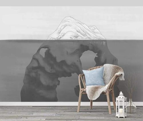 Handgemalte Abstrakte Graue Schwarz Weiße Kunst Moderne 3D Tapete Hochwertige Strukturierte Seide Neutrale Material Ideal Für Wohnzimmer Schlafzimmer-250cm×170cm Handgemalte Abstrakte Graue Schwarz Weiße Kunst Moderne 3D Tapete Hochwertige Strukturierte Seide Neutrale Material Ideal Für Wohnzimmer Schlafzimmer-250cm×170cm von Tzxztt