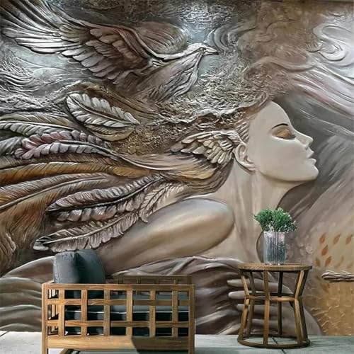 Kreativ Dreidimensional Relief Fliegende Vögel Figuren Moderne 3D Tapete Hochwertige Strukturierte Seide Neutrale Material Ideal Für Wohnzimmer Schlafzimmer-400cm×280cm Kreativ Dreidimensional Relief Fliegende Vögel Figuren Moderne 3D Tapete Hochwertige Strukturierte Seide Neutrale Material Ideal Für Wohnzimmer Schlafzimmer-400cm×280cm von Tzxztt