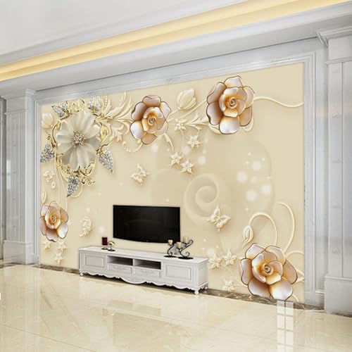 Kubische Einfache Blume Schmetterling Kreativ Moderne 3D Tapete Hochwertige Strukturierte Seide Neutrale Material Ideal Für Wohnzimmer Schlafzimmer-350cm×256cm Kubische Einfache Blume Schmetterling Kreativ Moderne 3D Tapete Hochwertige Strukturierte Seide Neutrale Material Ideal Für Wohnzimmer Schlafzimmer-350cm×256cm von Tzxztt