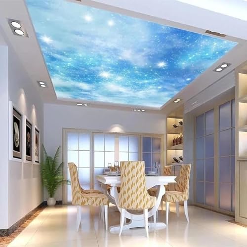 Minimalistisch Dreidimensional Weiße Wolken Blauer Himmel Sterne Moderne 3D Tapete Hochwertige Strukturierte Seide Neutrale Material Ideal Für Wohnzimmer Schlafzimmer-400cm×280cm Minimalistisch Dreidimensional Weiße Wolken Blauer Himmel Sterne Moderne 3D Tapete Hochwertige Strukturierte Seide Neutrale Material Ideal Für Wohnzimmer Schlafzimmer-400cm×280cm von Tzxztt