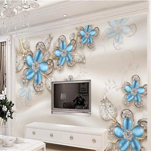 Minimalistische Kubische Blaue Blume Kreativ Moderne 3D Tapete Hochwertige Strukturierte Seide Neutrale Material Ideal Für Wohnzimmer Schlafzimmer-150cm×105cm Minimalistische Kubische Blaue Blume Kreativ Moderne 3D Tapete Hochwertige Strukturierte Seide Neutrale Material Ideal Für Wohnzimmer Schlafzimmer-150cm×105cm von Tzxztt