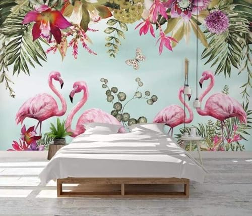 Pflanzen Blätter Blumen Tiere Flamingos Moderne 3D Tapete Hochwertige Strukturierte Seide Neutrale Material Ideal Für Wohnzimmer Schlafzimmer-350cm×256cm Pflanzen Blätter Blumen Tiere Flamingos Moderne 3D Tapete Hochwertige Strukturierte Seide Neutrale Material Ideal Für Wohnzimmer Schlafzimmer-350cm×256cm von Tzxztt
