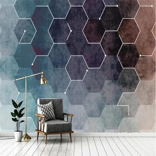 Retro Bunt Geometrisch Kreativ Kunst Moderne 3D Tapete Hochwertige Strukturierte Seide Neutrale Material Ideal Für Wohnzimmer Schlafzimmer-350cm×256cm Retro Bunt Geometrisch Kreativ Kunst Moderne 3D Tapete Hochwertige Strukturierte Seide Neutrale Material Ideal Für Wohnzimmer Schlafzimmer-350cm×256cm von Tzxztt