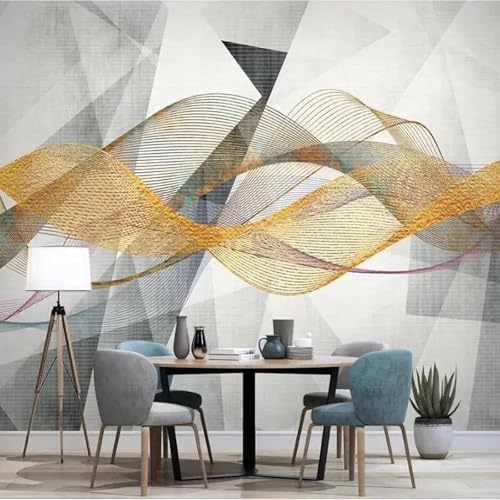 Retro Geometrie Dreidimensional Bunt Linien Moderne 3D Tapete Hochwertige Strukturierte Seide Neutrale Material Ideal Für Wohnzimmer Schlafzimmer-400cm×280cm Retro Geometrie Dreidimensional Bunt Linien Moderne 3D Tapete Hochwertige Strukturierte Seide Neutrale Material Ideal Für Wohnzimmer Schlafzimmer-400cm×280cm von Tzxztt
