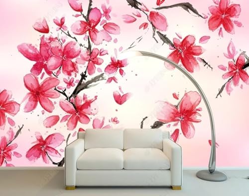 Stereo Einfacher Zweig Rosa Blume Moderne 3D Tapete Hochwertige Strukturierte Seide Neutrale Material Ideal Für Wohnzimmer Schlafzimmer-300cm×210cm Stereo Einfacher Zweig Rosa Blume Moderne 3D Tapete Hochwertige Strukturierte Seide Neutrale Material Ideal Für Wohnzimmer Schlafzimmer-300cm×210cm von Tzxztt