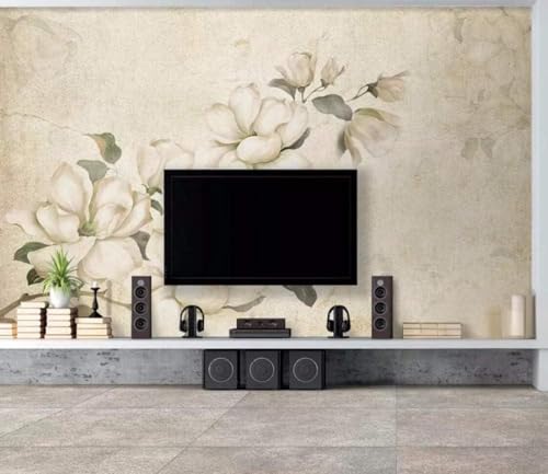 Vintage Stereo Einfache Handgemalte Blume Moderne 3D Tapete Hochwertige Strukturierte Seide Neutrale Material Ideal Für Wohnzimmer Schlafzimmer-250cm×170cm Vintage Stereo Einfache Handgemalte Blume Moderne 3D Tapete Hochwertige Strukturierte Seide Neutrale Material Ideal Für Wohnzimmer Schlafzimmer-250cm×170cm von Tzxztt