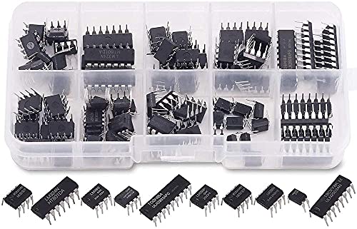 85 Stück 10 Arten integrierte Schaltung Chip Sortiment Kit DIP IC Socket Set für Opamp Single Precision Timer PWM von U/D