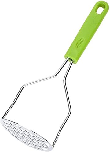 Kartoffelstampfer Edelstahl mit Kunststoffgriff Kochen und Küche Gadget (grün) von U/D