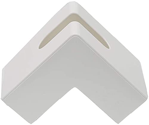 U/D Taschentuchbox-Abdeckung, kreativ, dreieckig, gefaltet, Weiß von U/D
