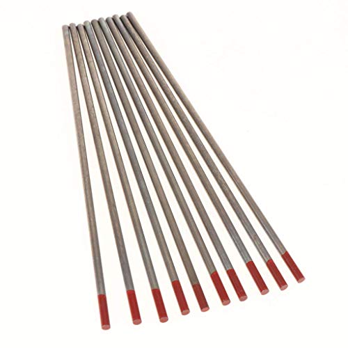 Wolfram-Elektroden für WIG-Schweißen, 2,0 %, 3,2 mm, Rot, 10 Stück Wolfram-Elektroden für WIG-Schweißen, 2,0 %, 3,2 mm, Rot, 10 Stück von U/D