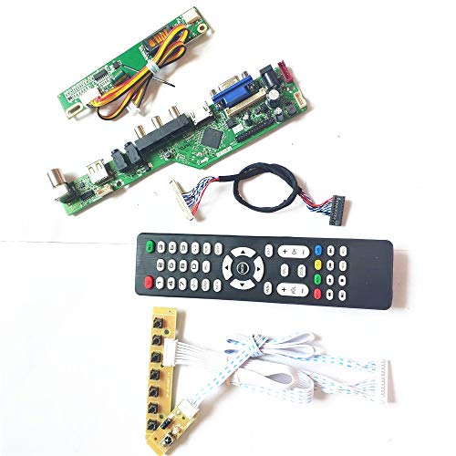 Für LP154W01-TLF1/TLF2 T.V53 Laufwerkskarte HDMI VGA USB AV RF Tastatur + Fernbedienung + Wechselrichter LCD Panel Monitor LVDS 1CCFL 30Pin Kit (LP154W01-TLF2) von U/R