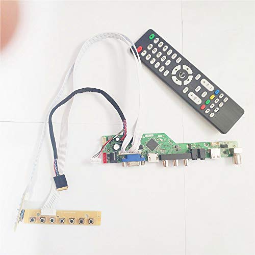 Für LTN156AT35-T01/W01/W02 TV56 Display Controller Laufwerk Karte 15,6 Zoll HDMI VGA USB AV RF WLED LVDS 40Pin 1366 * 768 Laptop Panel Kit (LTN156AT35-W02) von Ereno