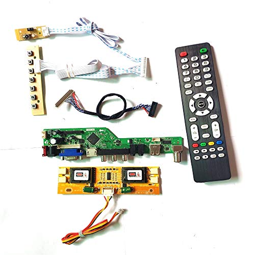 HSD190ME13-A10/A12/A13 LVDS 4CCFL 30-polige Tastatur + Fernbedienung + Wechselrichter HDMI VGA USB AV LCD Monitor T.V53 Laufwerkskarte DIY Kit (HSD190ME13-A10) von U/R