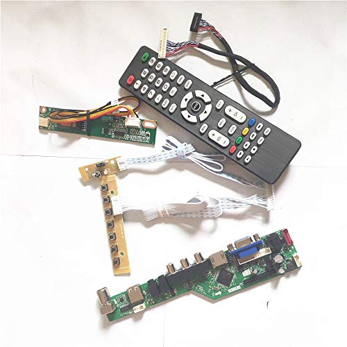 LP121WX1-TLA1/TLA2 LVDS 20-Pin 1CCFL LCD Panel Monitor Tastatur + Inverter + Fernbedienung USB VGA HDMI AV RF T.V53 Controller Board Kit (LP121WX1-TLA2) von U/R