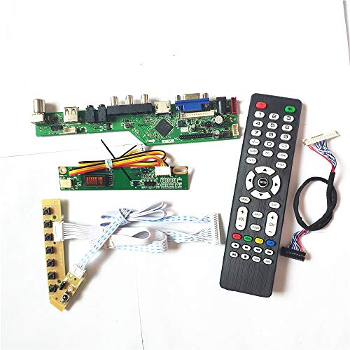 LP141WX3-TLB2/TLB4 LCD Display Panel VGA HDMI AV USB RF Fernbedienung + Inverter + Tastatur 1CCFL 30Pin LVDS T.V53 Controller Board Kit (LP141WX3-TLB2) von U/R