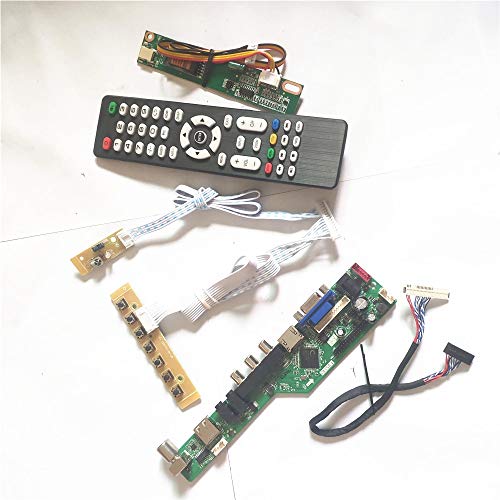 LP141XA-A1/A1NA/B1CQ T.V53 Drive Card Board Inverter + Fernbedienung + Tastatur LCD Display 1CCFL LVDS 20pin HDMI VGA AV USB RF DIY Kit (LP141XA-B1CQ) von U/R