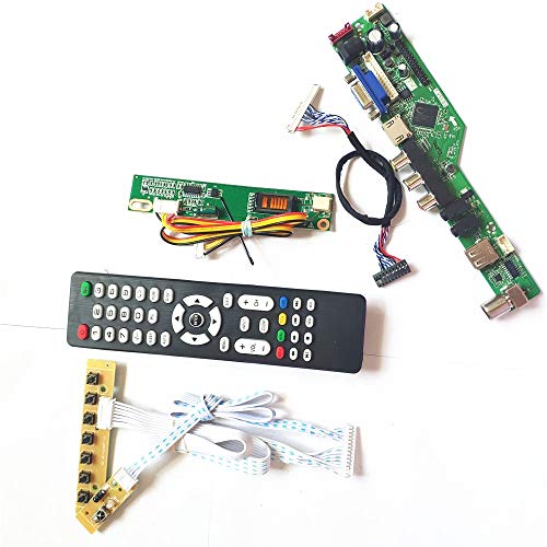 LP154WP1-TLA1/TLA2/TLA3 LVDS 1CCFL 30Pin LCD Monitor HDMI VGA USB AV Tastatur + Fernbedienung + Wechselrichter T.V53 Laufwerkkarte Board DIY Kit (LP154WP1-TLA2) von U/R