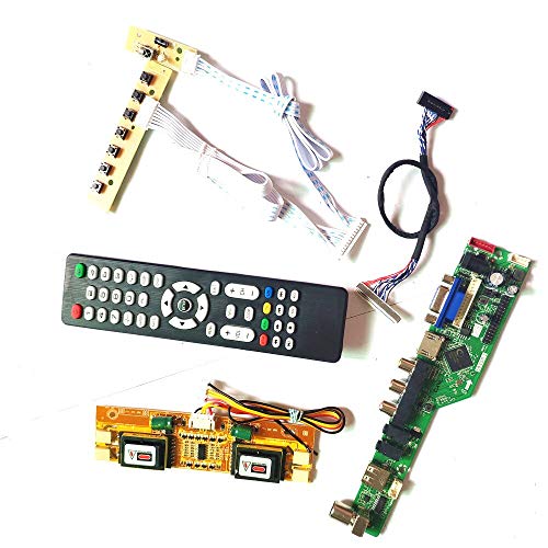 LTM190EX-L01/L05 T.V53 Controller Board VGA HDMI AV USB Fernbedienung + Inverter + Tastatur 4CCFL 30Pin LVDS LCD Display Panel DIY Kit (LTM190EX-L05) von U/R