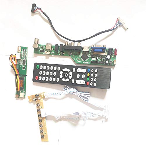 LTN141P1-L01/L02 Wechselrichter + Fernbedienung + Tastatur HDMI VGA AV USB T.V53 Laufwerkskarte 1CCFL LVDS 20Pin LCD Display Panel DIY Kit (LTN141P1-L01) von U/R