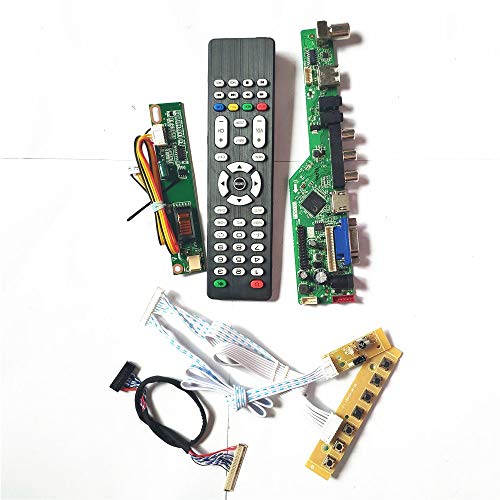 LTN154X3-L0D LTN154XA-L01 LVDS 1CCFL 30Pin HDMI VGA USB AV RF Tastatur + Fernbedienung + Wechselrichter LCD Panel T.V53 Drive Card Board Kit (LTN154X3-L0D) von U/R