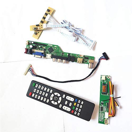 LTN154X7-L02/L03 LCD Display Panel T.V53 Controller Board Fernbedienung + Inverter + Tastatur 1CCFL 30Pin LVDS VGA HDMI AV USB DIY Kit (LTN154X7-L02) von U/R