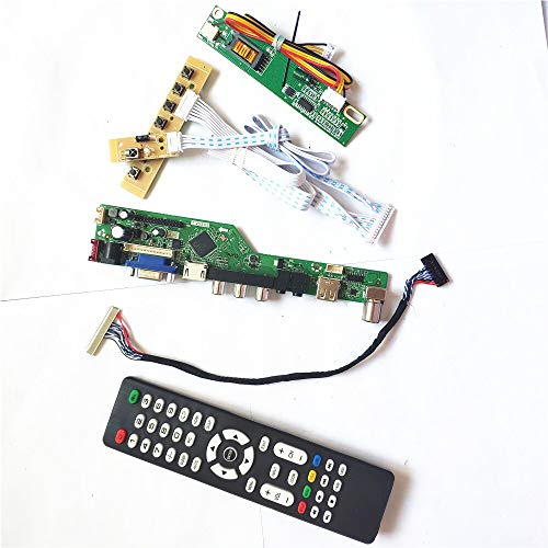 LTN160AT01-001/A02/A04 LCD Monitor LVDS 1CCFL 30Pin T.V53 Drive Card Board HDMI VGA USB AV Keyboard + Fernbedienung + Inverter DIY Kit (LTN160AT01-A02) von U/R