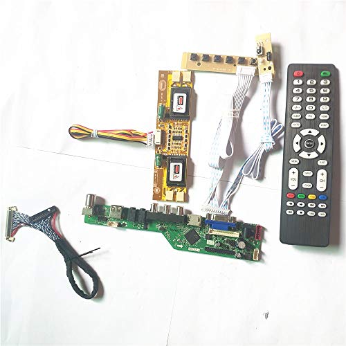 M150X3-03/L01 Wechselrichter + Fernbedienung + Tastatur T.V53 Laufwerkskarte HDMI VGA AV USB RF 4CCFL LVDS 20Pin LCD Display Panel DIY Kit (M150X3-03) von U/R