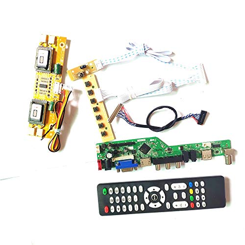 M190EN02 V1 V2 4CCFL 30Pin LVDS LCD Display Panel VGA HDMI AV USB RF Fernbedienung + Inverter + Tastatur T.V53 Controller Board DIY Kit (M190EN02 V2) von U/R