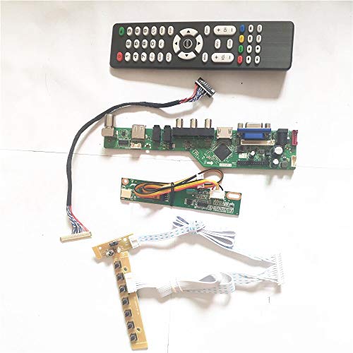 N141X5-L03/L04/L05 T.V53 Controller-Board USB VGA HDMI AV RF LVDS 20Pin 1CCFL Tastatur + Inverter + Fernbedienung LCD Panel Monitor Kit (N141X5-L03) von U/R