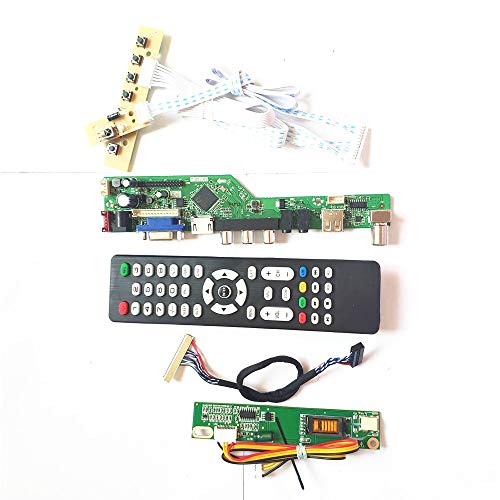 N154I2-L04/L05 T.V53 Controller Board LCD Display Panel 1CCFL 30Pin LVDS VGA HDMI AV USB RF Fernbedienung + Inverter + Tastatur DIY Kit (N154I2-L05) von U/R