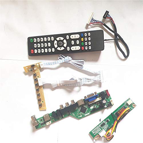 TM121SV-02L03/A/C LVDS 20-Pin 1CCFL USB VGA HDMI AV RF T.V53 Controller Board Tastatur + Inverter + Fernbedienung LCD Panel Monitor Kit (TM121SV-02L03) von U/R