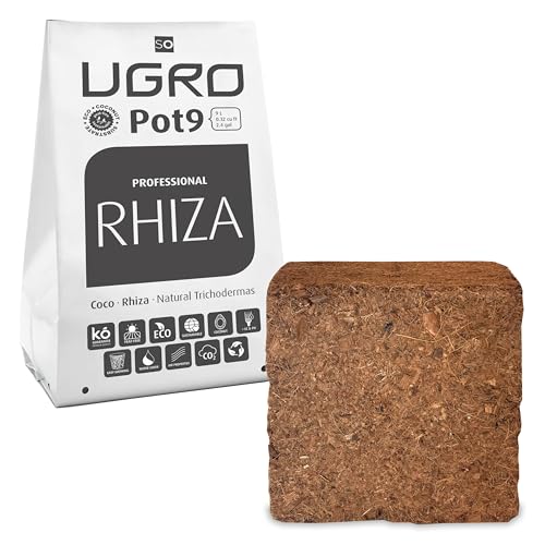 Kokosfaserziegel Anzuchtsubstrat U-Gro Pot9 Rhiza (900g-9L) von UGRO