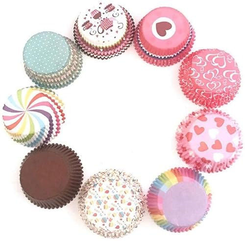 100 Stück niedliche Cupcake-Förmchen aus Pergamentpapier, Muffinförmchen, Backen, Gebäck, KüchenzubehörNützlich und praktisch von U-K