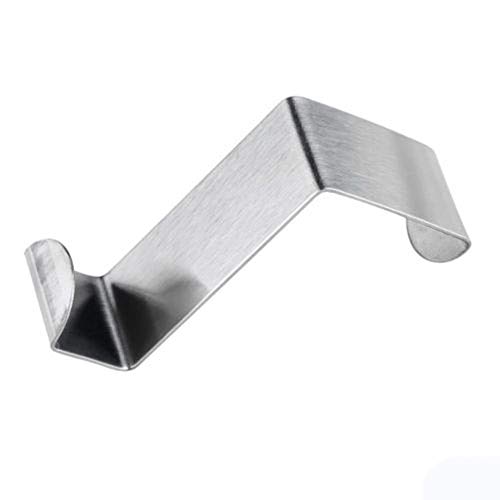 2 Stück Edelstahl Z-Form über Türhaken Nagelfreie Haken für Türen und Schubladen Verwenden Sie robust und kostengünstig Nettes Design von U-K