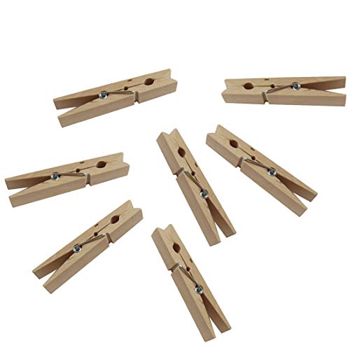 50 Stück kleine Minen-Größe 25 mm Mini-Holzklammern für Foto-Clips, Wäscheklammern, Basteln, Dekoration, Clips 50 Stück kleine Minen-Größe 25 mm Mini-Holzklammern für Foto-Clips, Wäscheklammern, Basteln, Dekoration, Clips von U-K