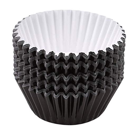 Cupcake-Einlagen aus Folie zum Backen, Muffins, für Geburtstag, Hochzeit, Party, schwarz, hochwertige Qualität und kreativ Cupcake-Einlagen aus Folie zum Backen, Muffins, für Geburtstag, Hochzeit, Party, schwarz, hochwertige Qualität und kreativ von U-M