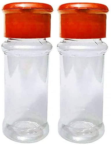 Gewürzglas aus Kunststoff, transparent, für Salz, Pfeffer, Essig, Flasche, Küchenzubehör, 2 Stück von U-M