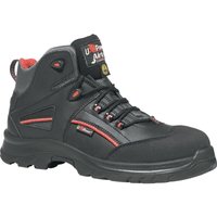 Sicherheitsstiefel Teak Gr.47 schwarz/rot Leder S3 SRC ESD EN20345 von U-POWER