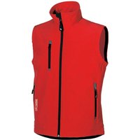 Ärmelloser Softshell-Arbeitweste CLIMB Rot S Ärmelloser Softshell-Arbeitweste CLIMB Rot S von U-POWER