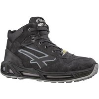 Sicherheitsstiefel Lift Carpet Größe 42 W. 11 schwarz/grau S3S CI FO SR ESD weiches gemilltes Leder, wasserabweisend von U-POWER